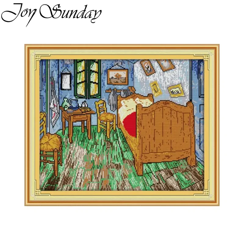 Embroidery Meaning - Joy domingo van gogh quarto padrão