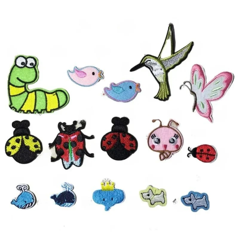Embroidery Lady Bug - 100 pçs/lote luxo anime bordado remendo