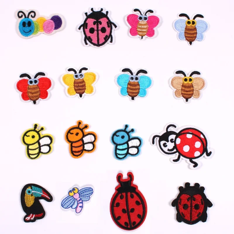 100 pçs/lote pequeno bordado r - Embroidery Lady Bug avaliação e preço