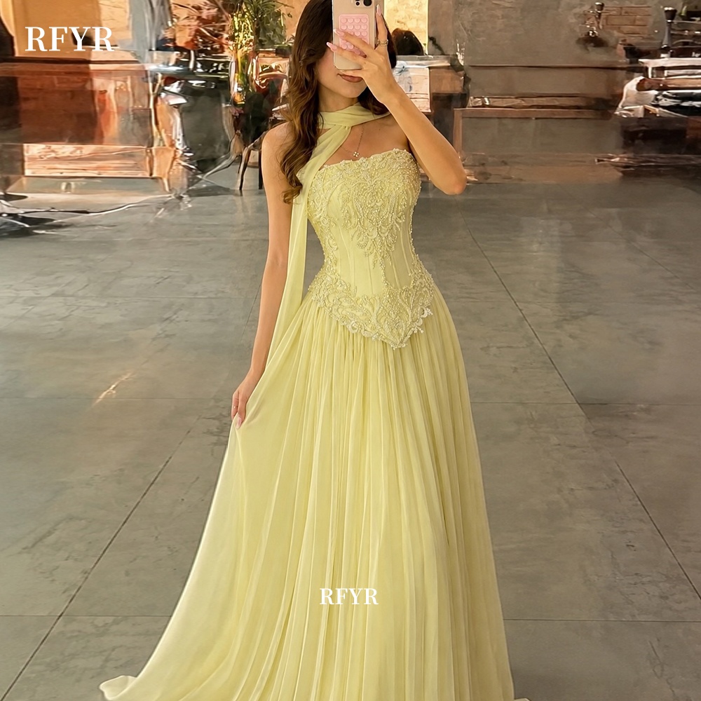 Vestido de baile amarelo RFYR  - Embroidery Yellow Dress avaliação e preço